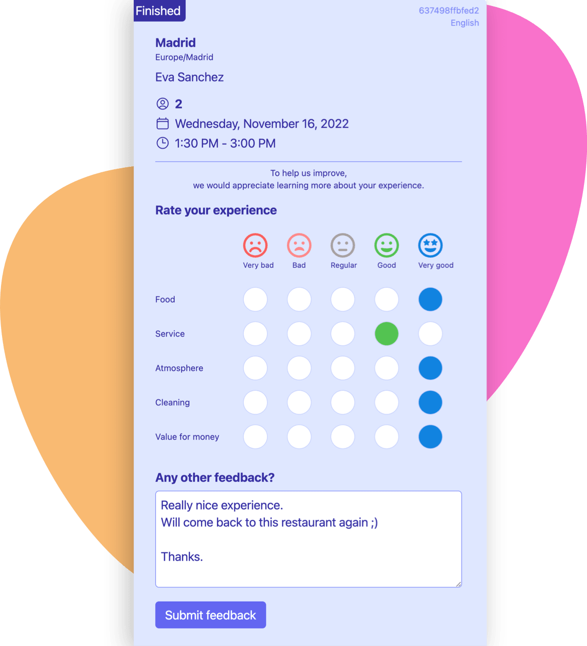 Resv restaurant reservations view review booking